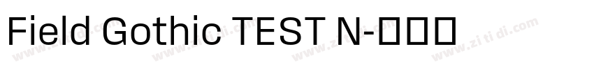Field Gothic TEST N字体转换